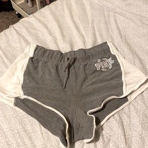 Grey&white PINK Victoria’sSecret shorts Size Small